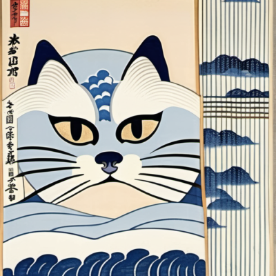 Munzuminwo im Stil hokusai