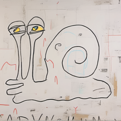 Wuschelkralle im Stil basquiat