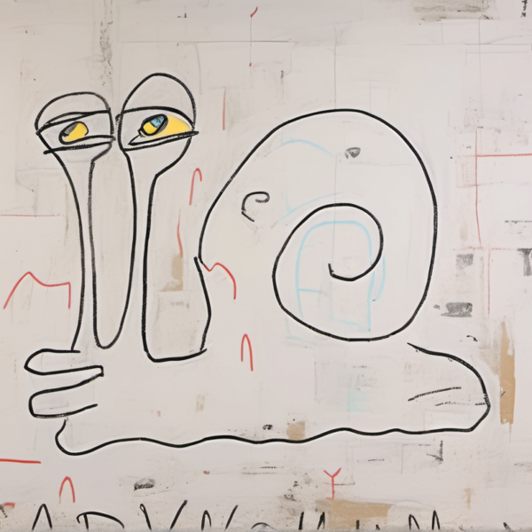 Wuschelkralle im Stil basquiat