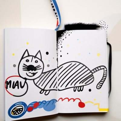 Miau im Stil lichtenstein