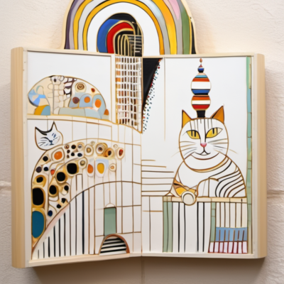 Felix im Stil hundertwasser