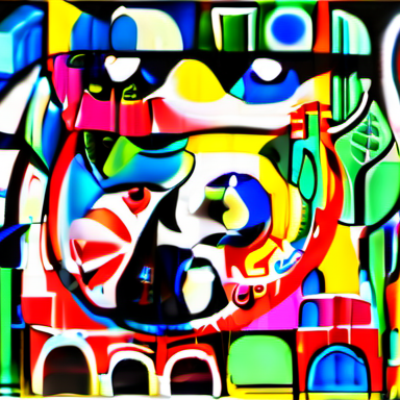 Schnurrel im Stil hundertwasser