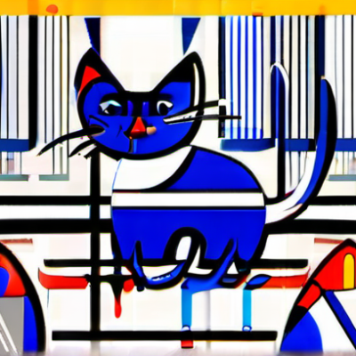 Wuschelbart im Stil kandinsky