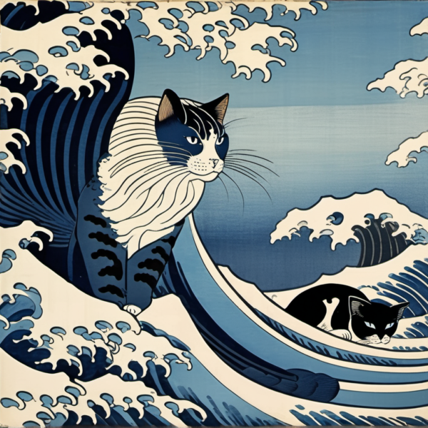 Mr. Fluffy – Hokusai