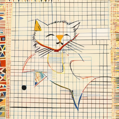 Kuschelklau im Stil kandinsky