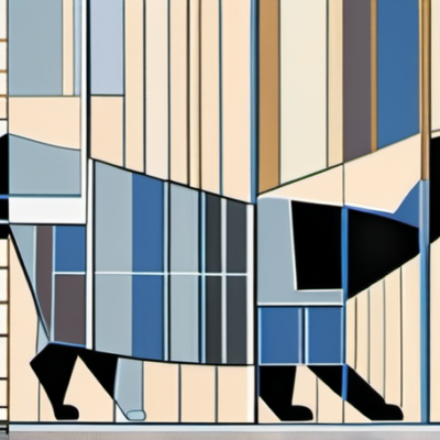 Blaustift im Stil picasso cubism