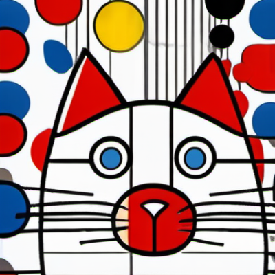 Wuffelballon im Stil lichtenstein