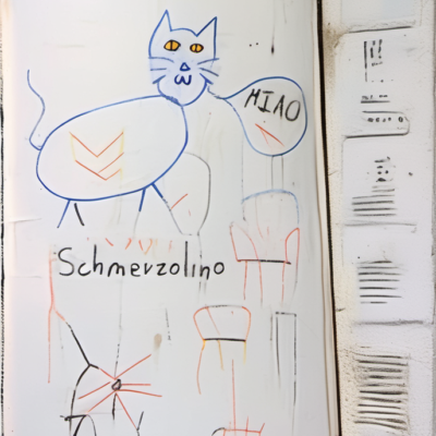 Löwenherz im Stil basquiat