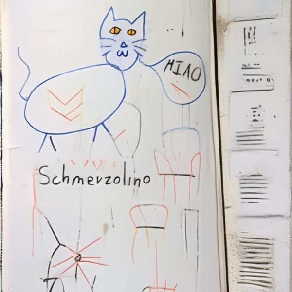 Löwenherz im Stil basquiat