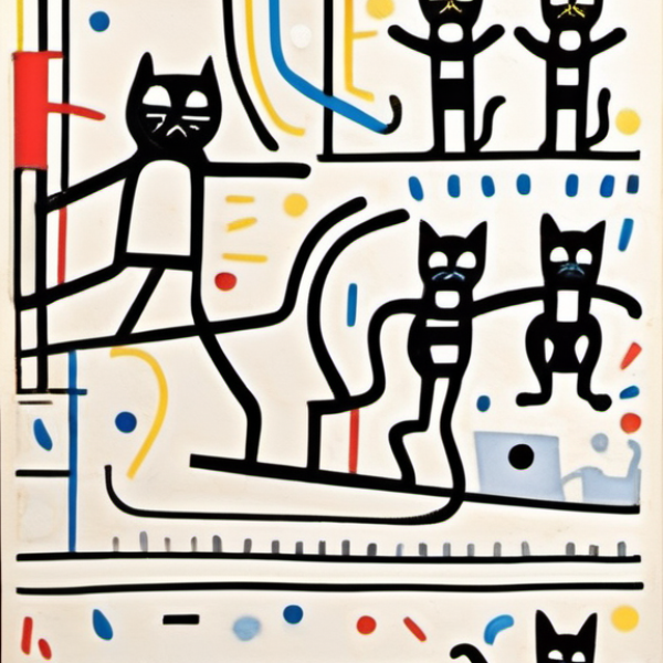 Schnuddel im Stil keith_haring